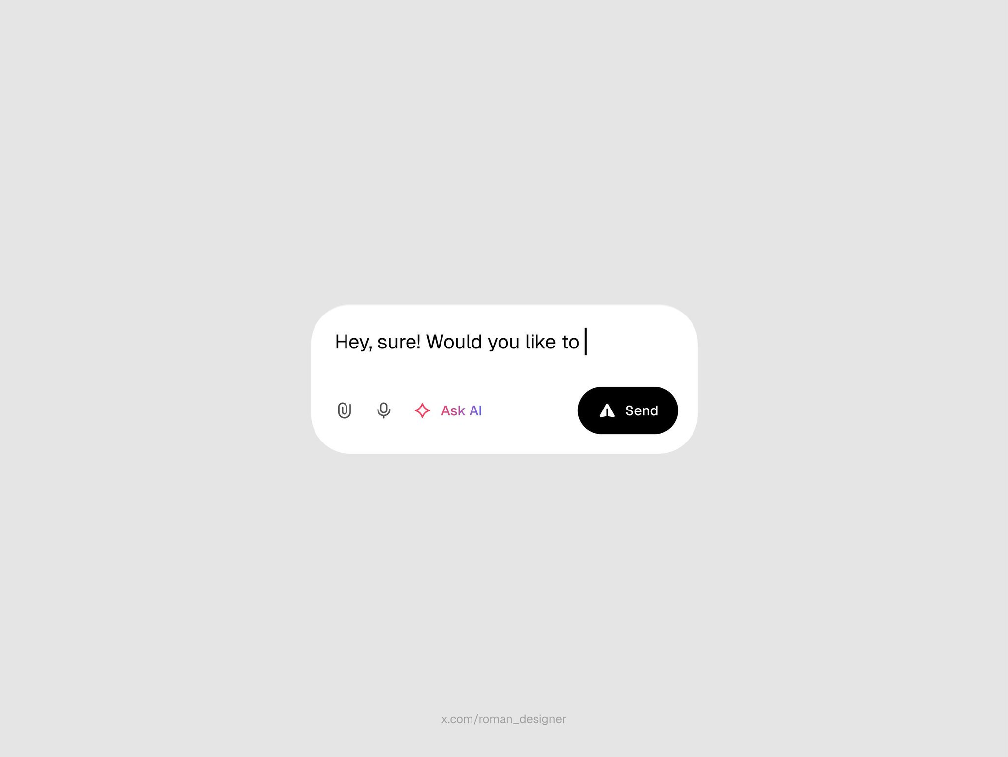 (1) Roman Designer on X: "Chat app components. https://t.co/IGxPsGm1XT" / X